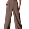 waist trousers flared korean style formal pants