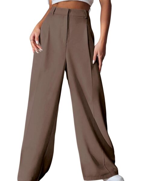 waist trousers flared korean style formal pants