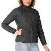 women's puffer regular fit bomber jacket